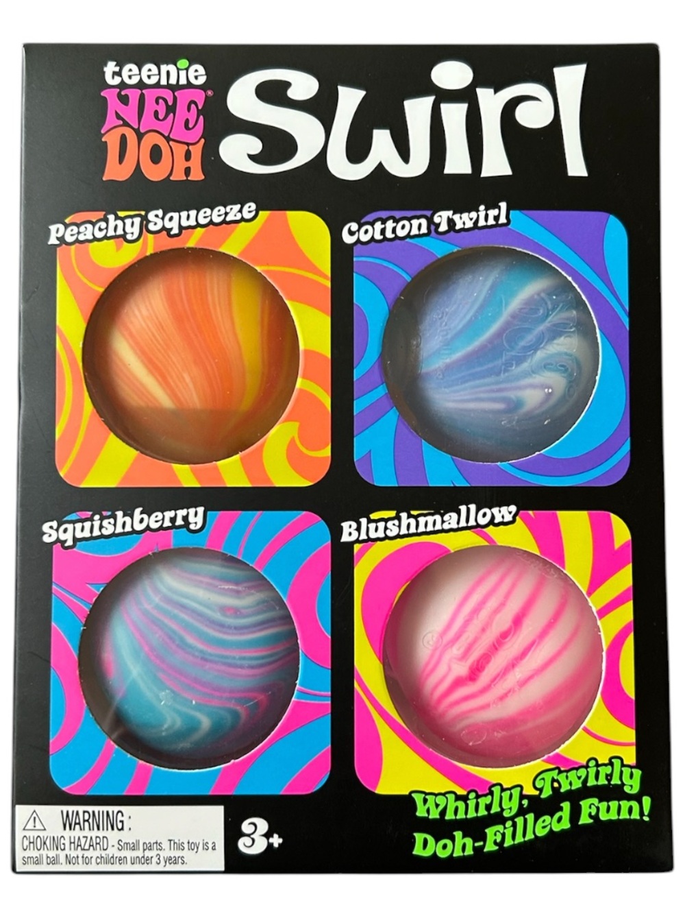 Needoh Swirl 4 pack squishy